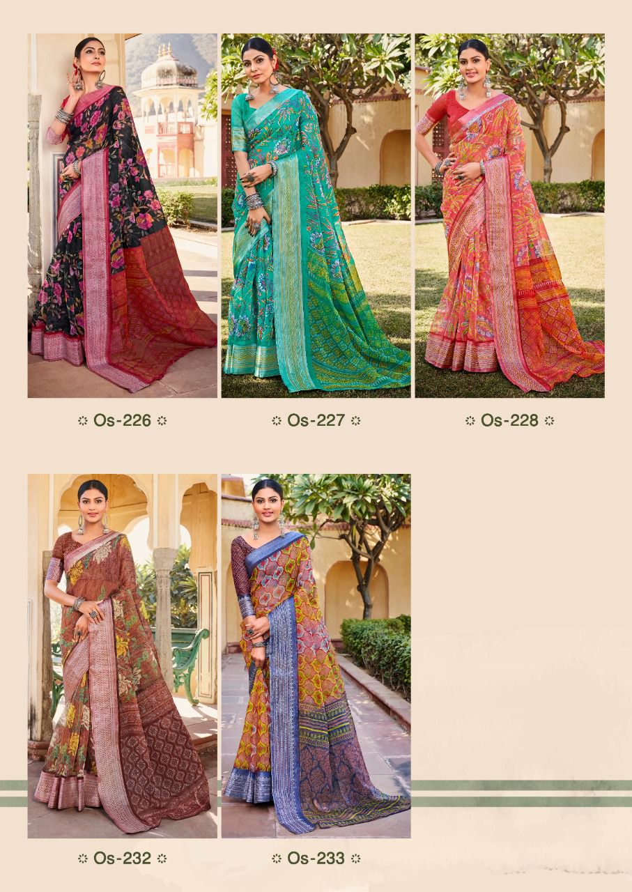 Shreyans Organza Silk 16 Ethnic Wear Wholesale Organza Silk Sarees
